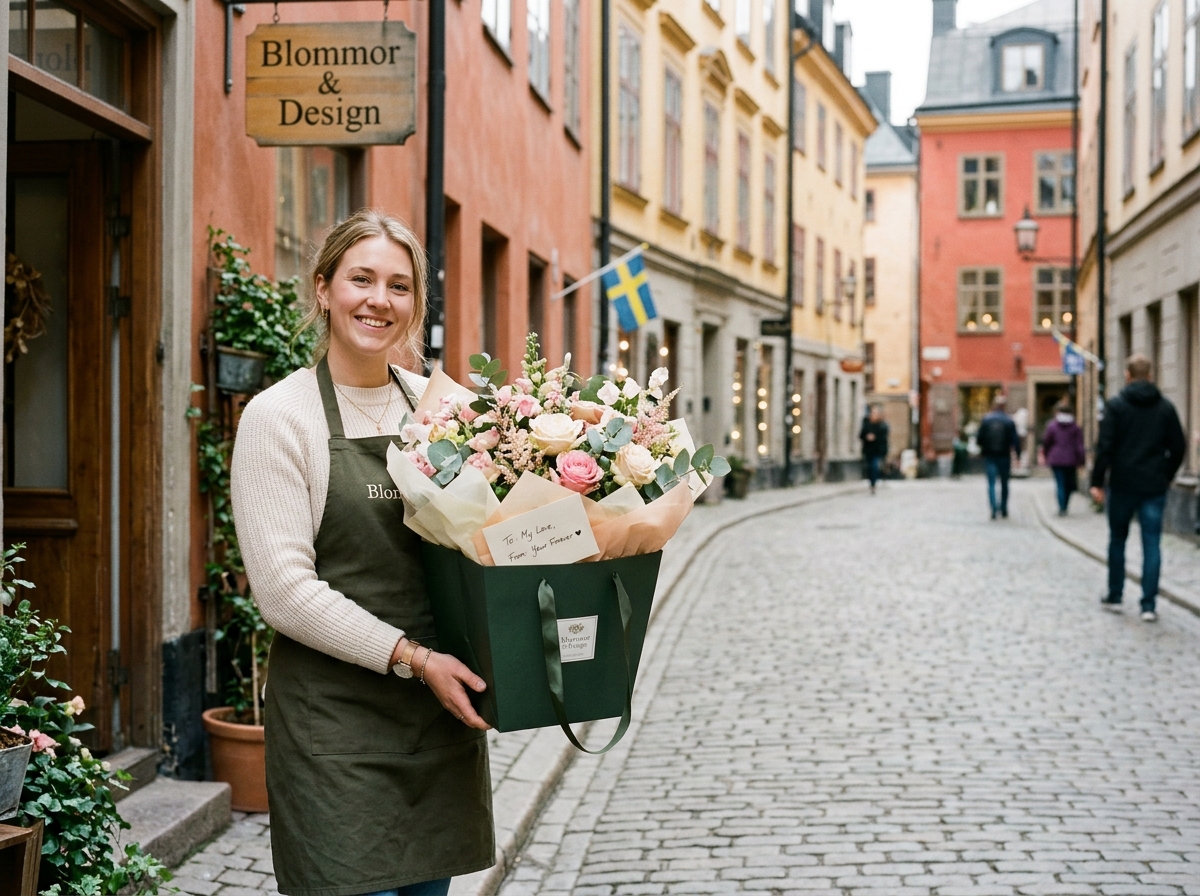 Blombud och blomsterleverans i Stockholm